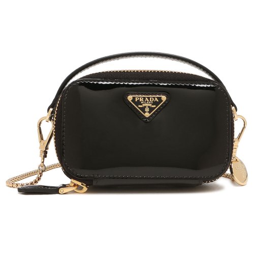 プラダ PRADA ポーチ ミニポーチ トライアングルロゴ ブラック 