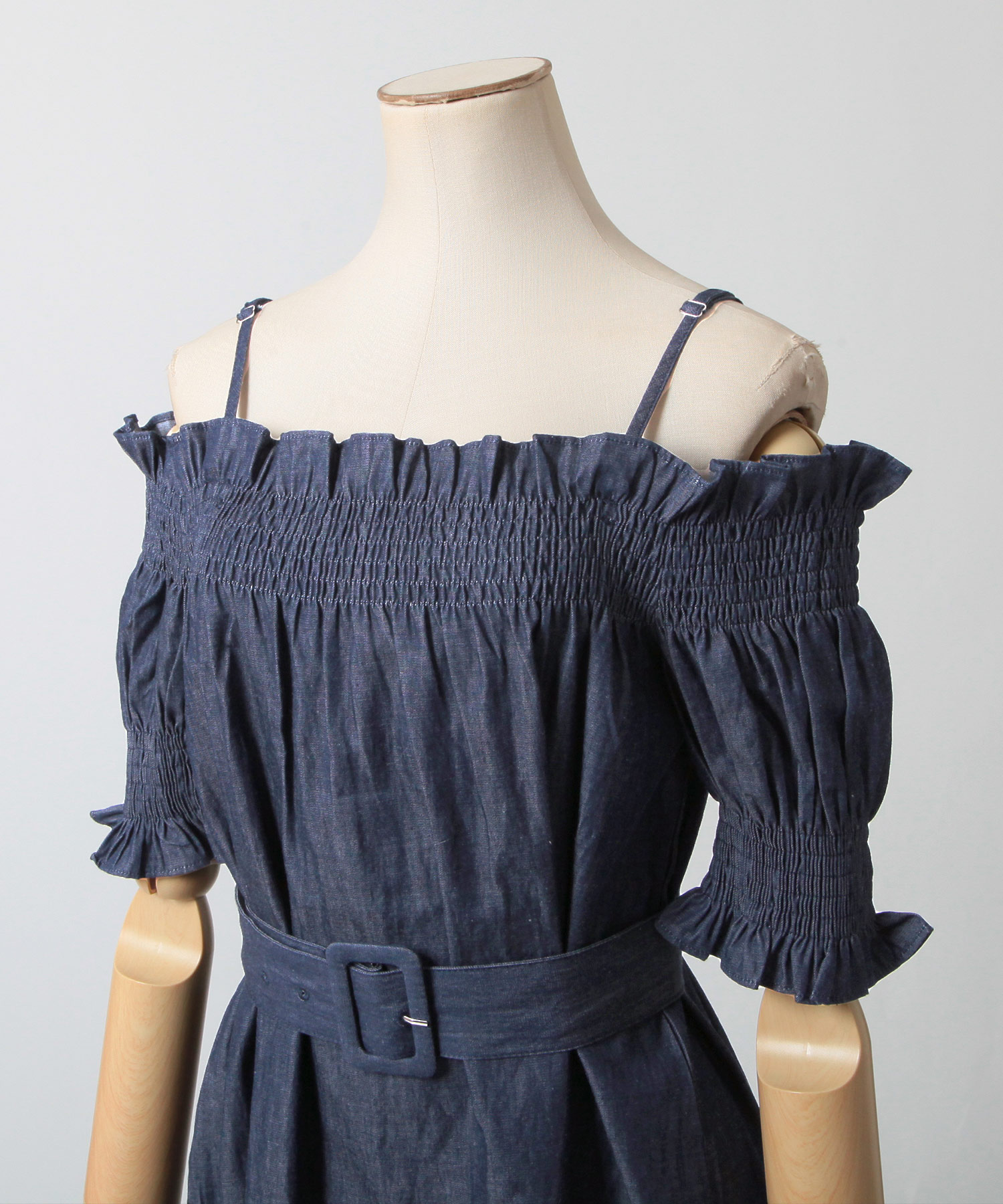 ジュリアブティック JULIA BOUTIQUE ロング丈・オフショルフリル