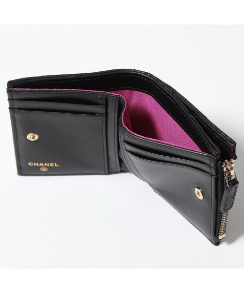 CHANEL 二つ折り財布 AP3526 B13703 MATELASSE マトラッセ CHANEL 二つ折り財布 AP3526 B13703 MATELASSE マトラッセ