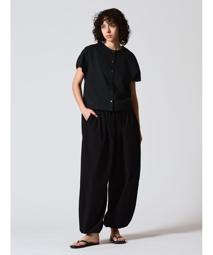 セール】mizuiro ind ドローストリングヘムボリュームパンツ