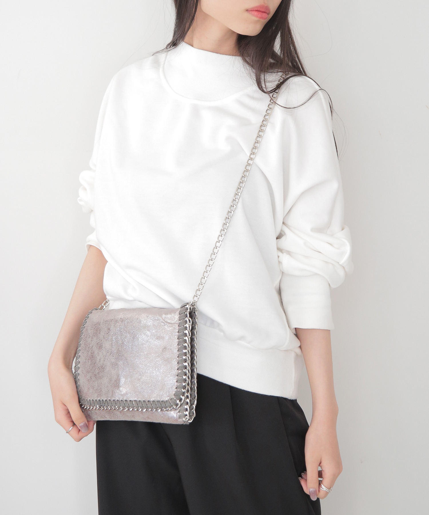 ショルダーミニクロスバック セール33%OFF】【SETUP7】チェーン クロスショルダーバッグ