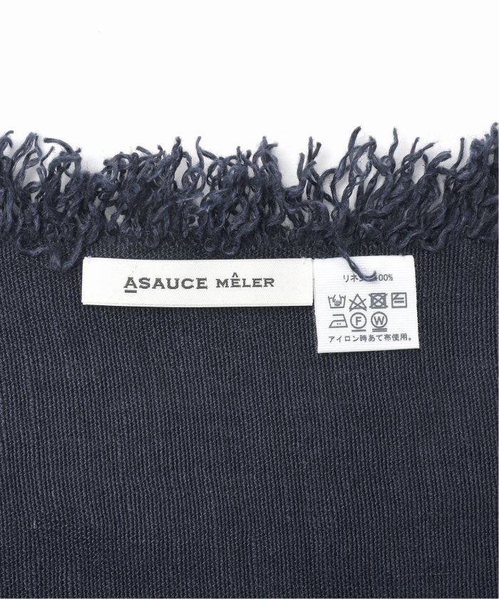 ASAUCE MELER/アソースメレ】ベルギーリネン フリンジストール