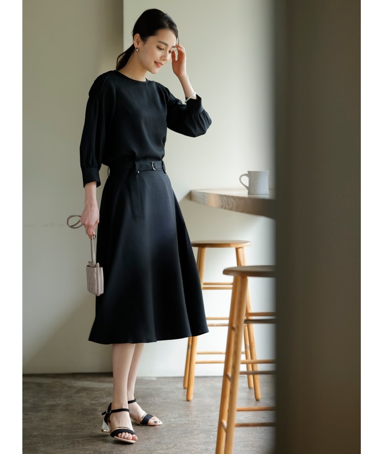 【ROMEOGIGLI】長袖 ドレスシャツ ブラウス 前タック きれいめ セール 20%OFF】【無理せずキレイ/セットアップ可】お袖タック