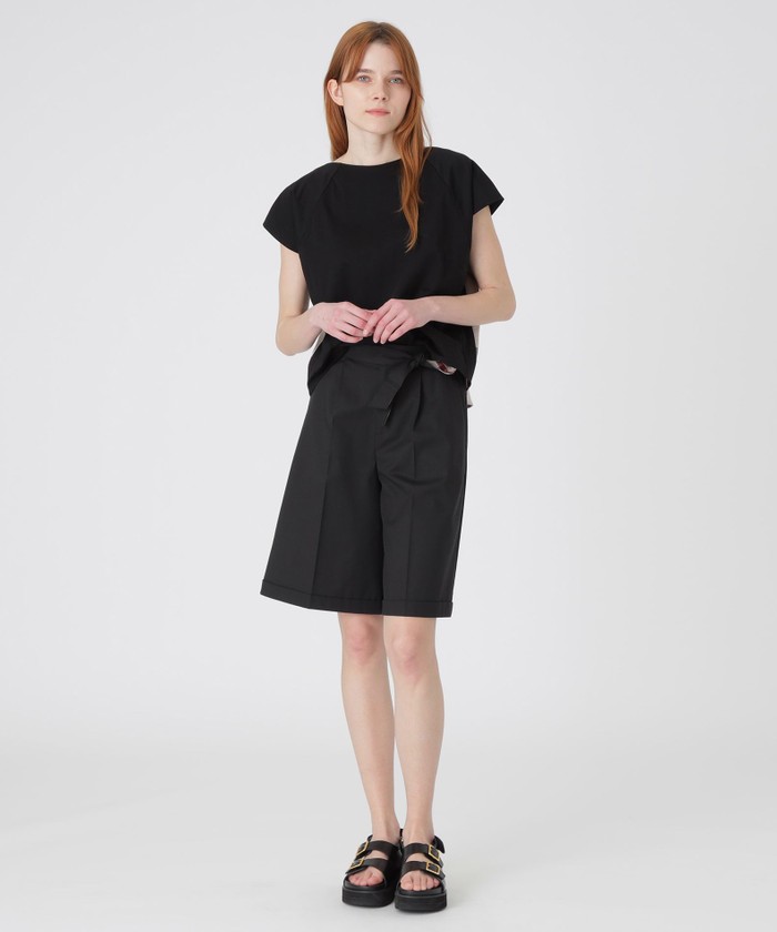 tシャツ 「一部店舗限定」ソフトプレーティング天竺バックチェックトップス レディース セール 20%OFF】ソフトプレーティング天竺バックチェック