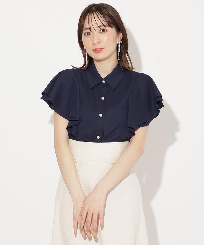 【FRAY I.D】ラッフルスリーブボウタイブラウス 2着セット FRAY I.D（フレイアイディー）の「ラッフルスリーブボウタイ