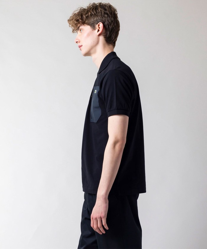 [ラコステ] アウトドアジップポケットポロシャツ [公式] メンズ ラコステ LACOSTE アウトドアジップポケット半袖ポロシャツ