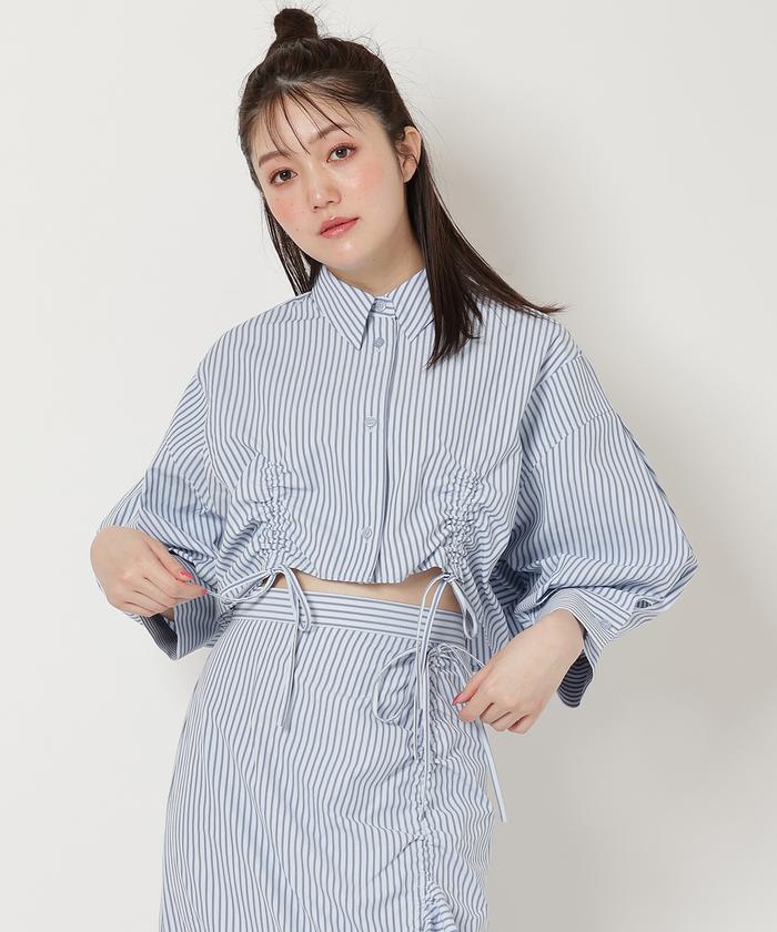 セール 40%OFF】ストライプシャーリングシャツ(506059719