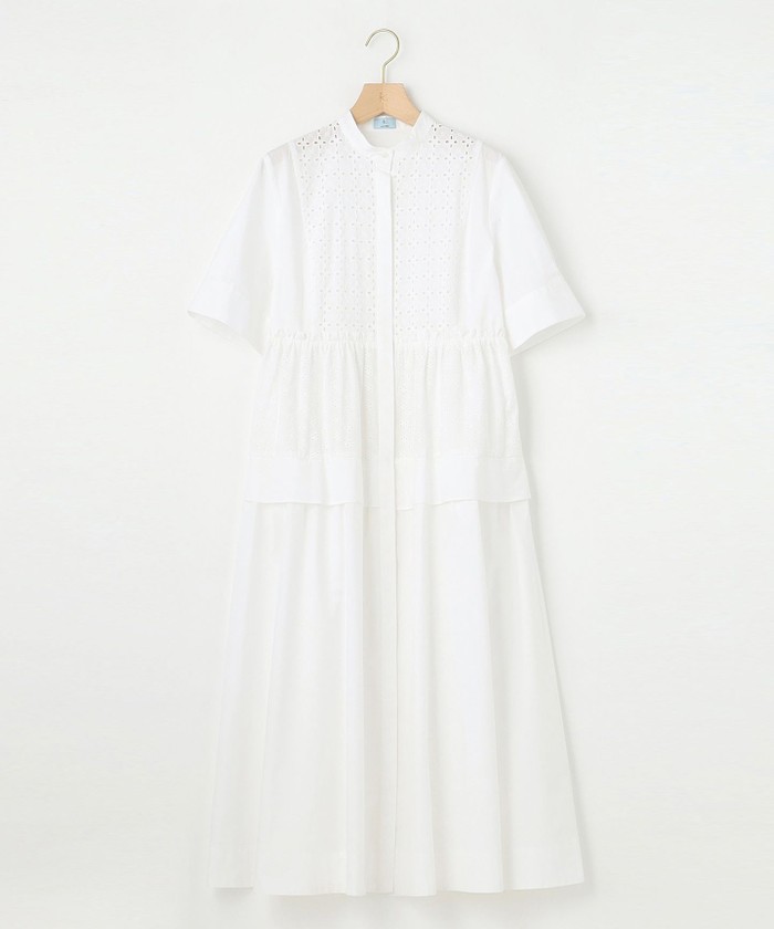 【人気ショップが最安値挑戦！】 セール 40%OFF】エンブロイダリーレース シャーティング ワンピース