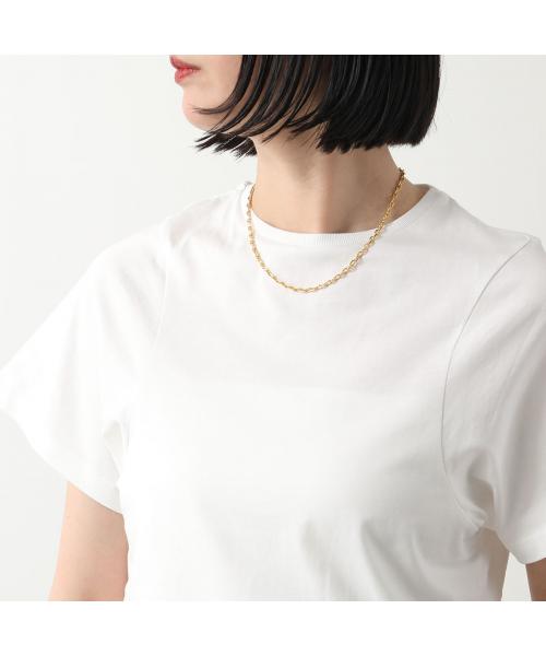 【TOTEMEトーテム】Tシャツ 半袖 リブ コットン ブラック グレー TOTEME Toteme トーテム Tシャツ STRAIGHT COTTON TEE 232 5043