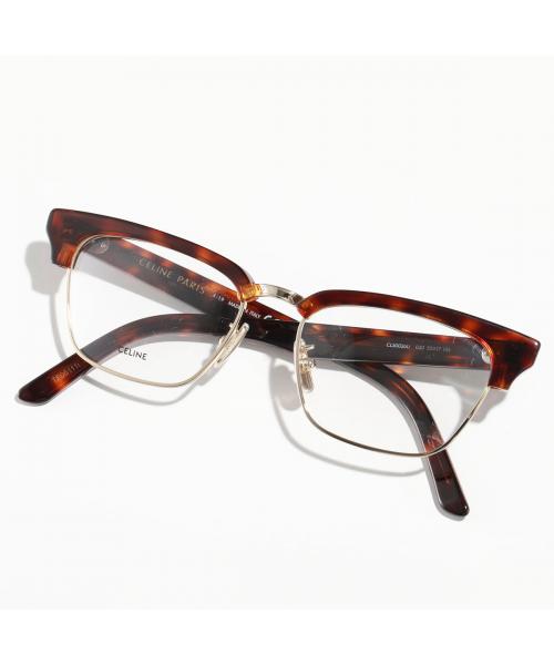 CELINE メガネ CL50026U ブロー型 ハーフリム サーモント セリーヌ CELINE CELINE メガネ CL50026U ブロー型 ハーフリム