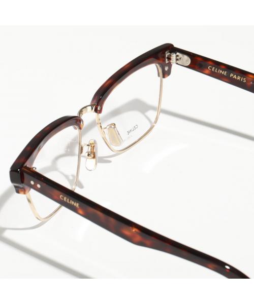 CELINE メガネ CL50026U ブロー型 ハーフリム サーモント セリーヌ CELINE CELINE メガネ CL50026U ブロー型 ハーフリム