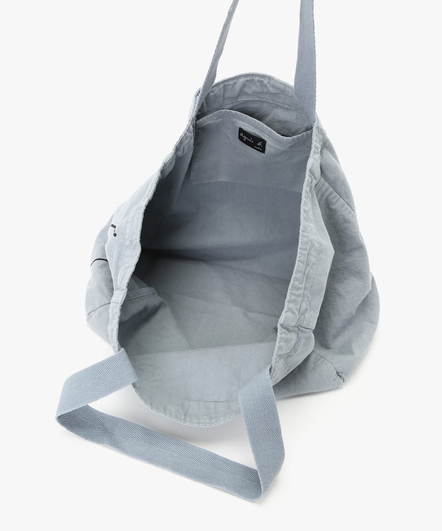 agnes b.ユニセックスショッピング/トートバッグ/グレー系 ユニセックス】SDU0 SAC ショッピングバッグ(506017253