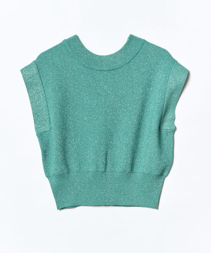 Dior ディオリビエラ ノースリーブセーター Dioriviera Cropped Short-Sleeved Sweater Ecru and Black D