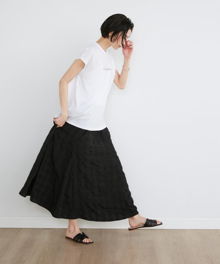 イネド　ロング　フレアスカート セール 51%OFF】ロングフレアスカート (506062317) | イネド