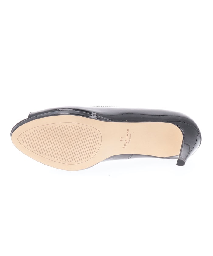 コールハーンDRADO PLATFORM PUMP:BLACK PATE Cole Haan Women's Drado Peep Toe Platform Pump 80mm, Brush