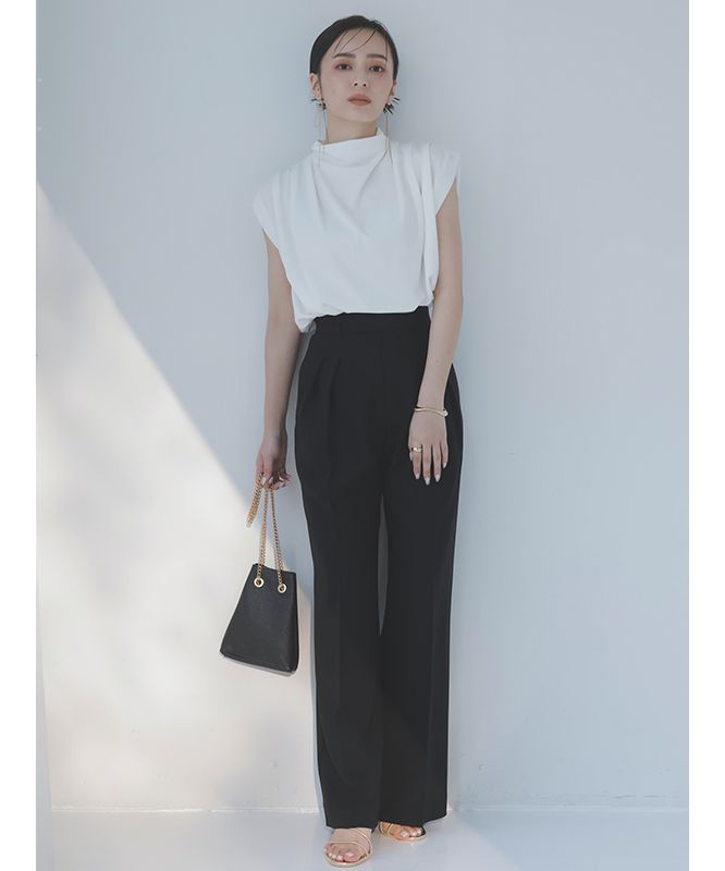 ねっち❗️anuans ドライタッチコンパクトカットトップス 紺F アニュアンス anuans ドライタッチコンパクトカットTOPS （NAVY