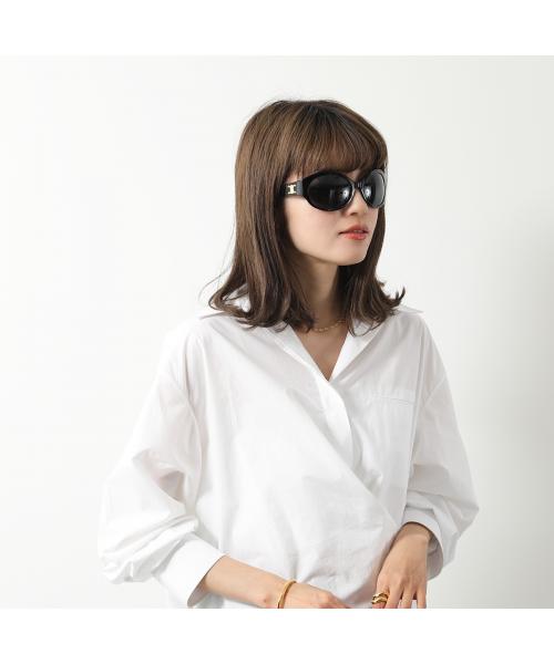 24新作★CELINE トリオンフ 09 サングラス ブラック CELINE セリーヌ ロゴ サングラス トリオンフ ブラック (CELINE