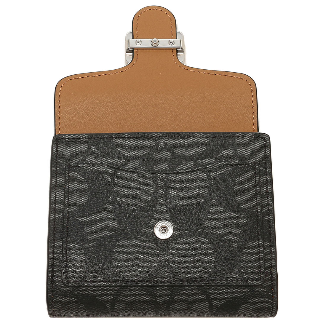 コーチ COACH アウトレット 二つ折り財布 シグネチャー ブラック