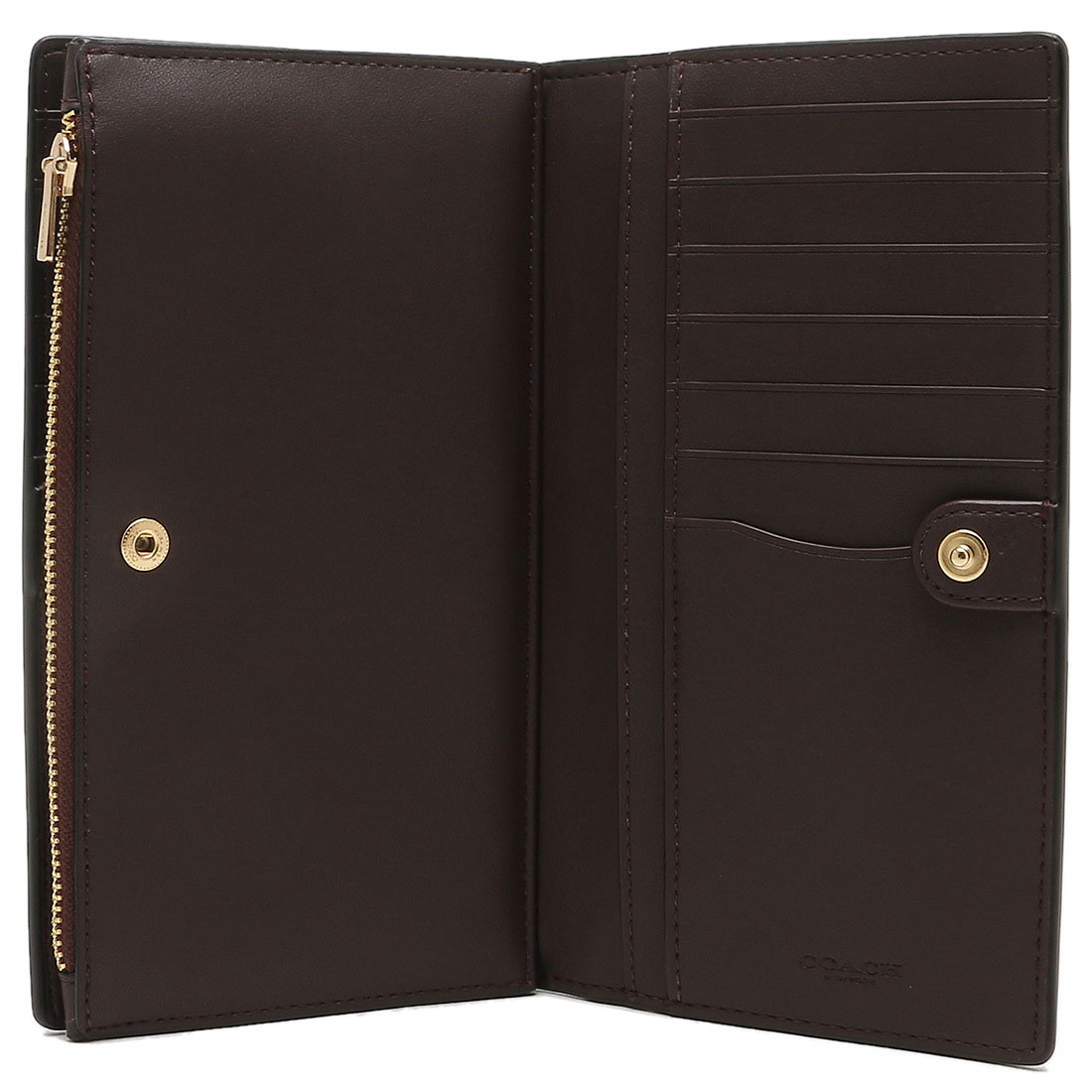 送料込み！ 未使用品 COACH 長財布 C8329 ブラック ロゴ 356 コーチ COACH アウトレット 長財布 ブラック レディース COACH