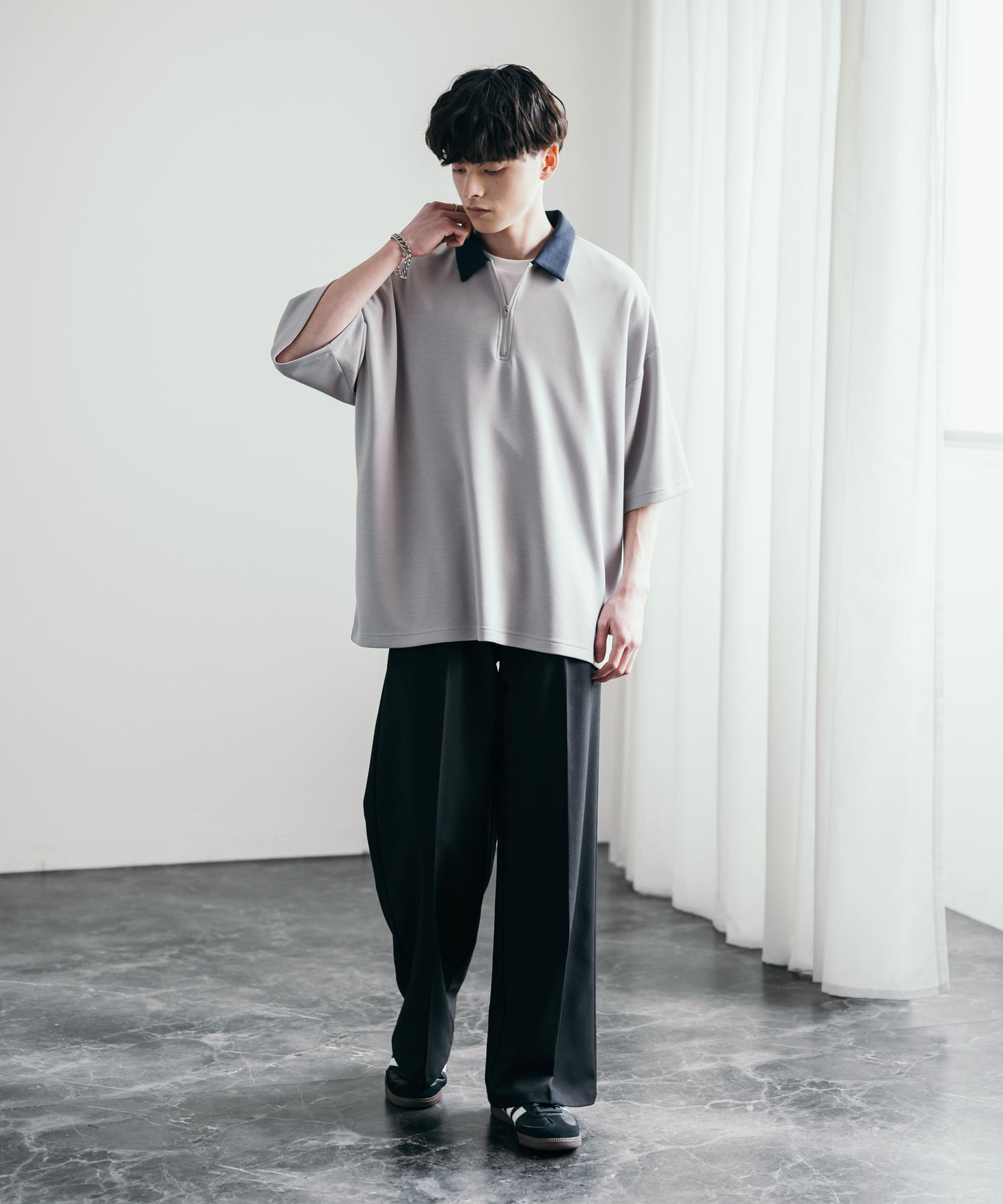 coco 中古 ラッセルノ RUSSELUNO メンズ 半袖シャツ 4(M) 白×紺