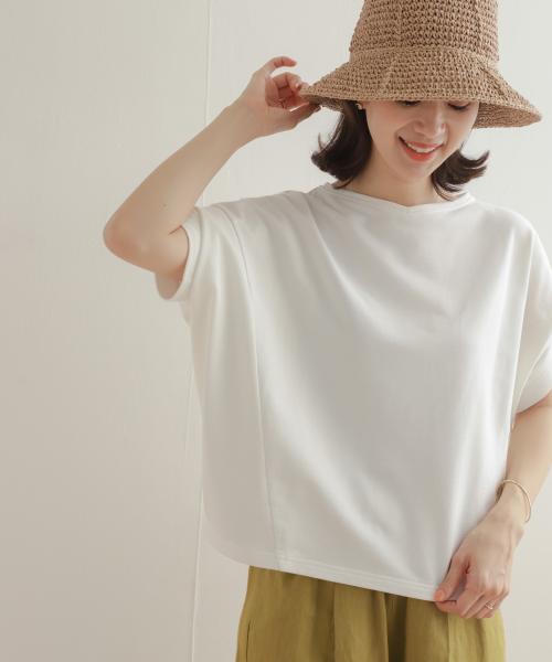 tシャツ 「UR GREEN」ミニ裏毛変形プルオーバー レディース URBAN RESEARCH DOORS tシャツ 「UR GREEN」ミニ裏毛変形プル