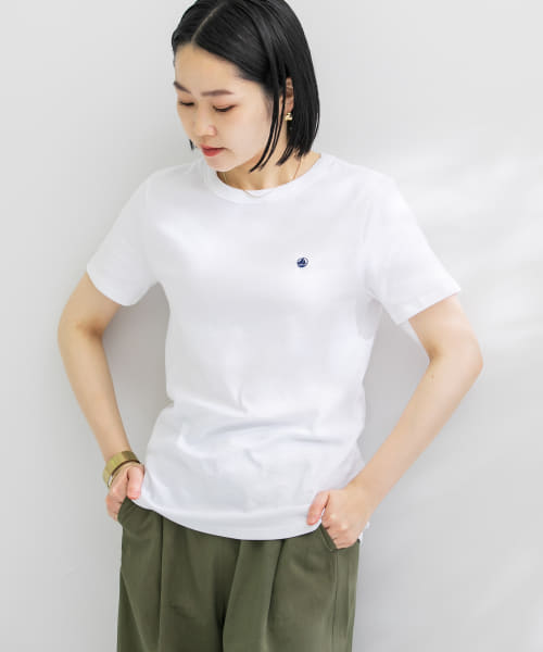 クーポン】『別注』PETIT BATEAU×DOORS embroidery t－shirts