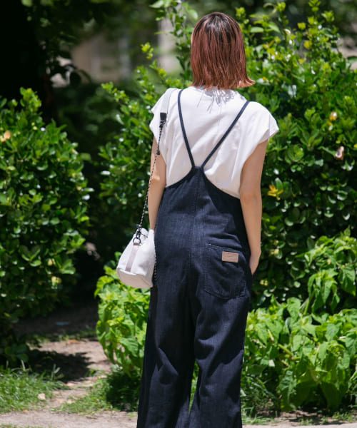 Wrangler EKAL デニム　オーバーオール　スカート　エカル 別注】Wrangler デニムスカート （デニムスカート）｜grove
