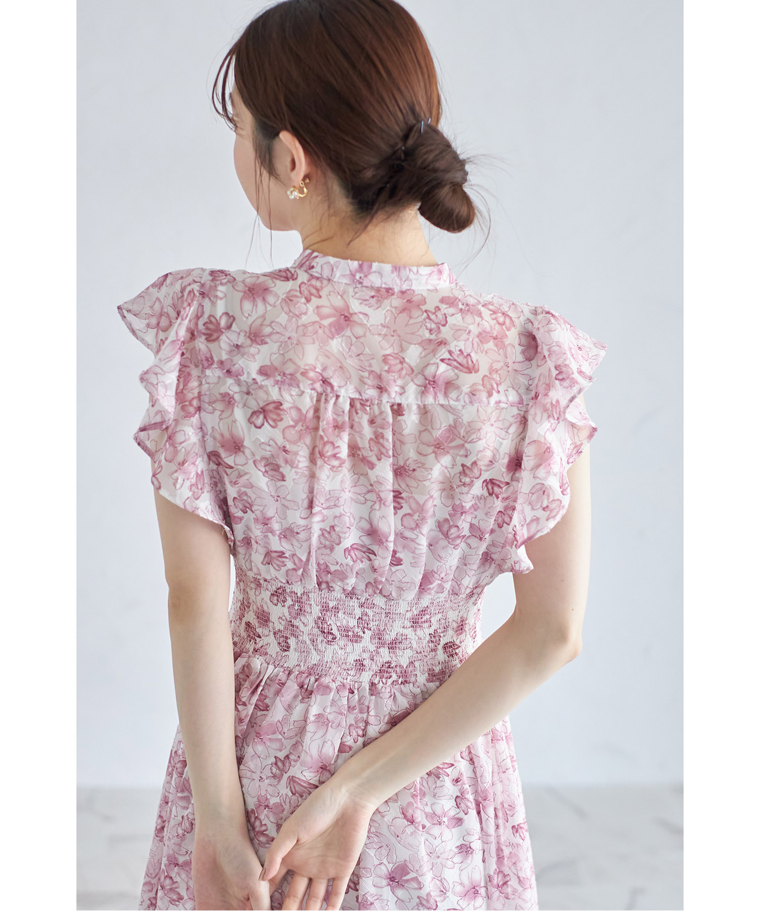☆いちご様お取り置き専用ページ☆ワッシャーヘリンボンウールオーバーコート　新品 トッコクローゼット tocco closet ペチコート付きシアー