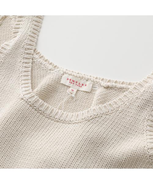 DEMYLEE NEW YORK ノースリーブ ニット DEMYLEE デミリー ノースリーブ ニット EVADONE TOP エヴァドン