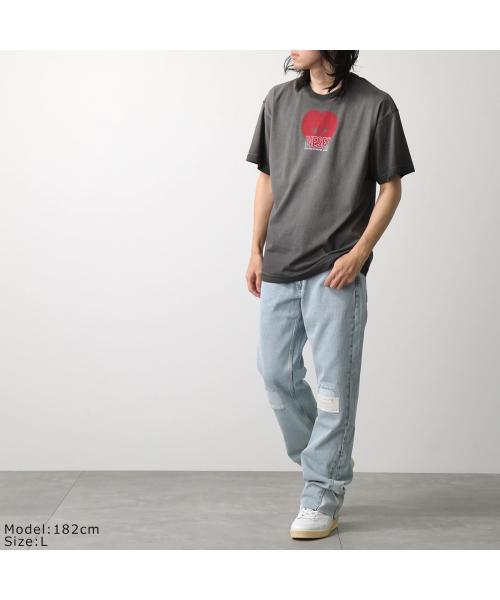 Men's graphic T-shirt with heart print | Beige | Diesel