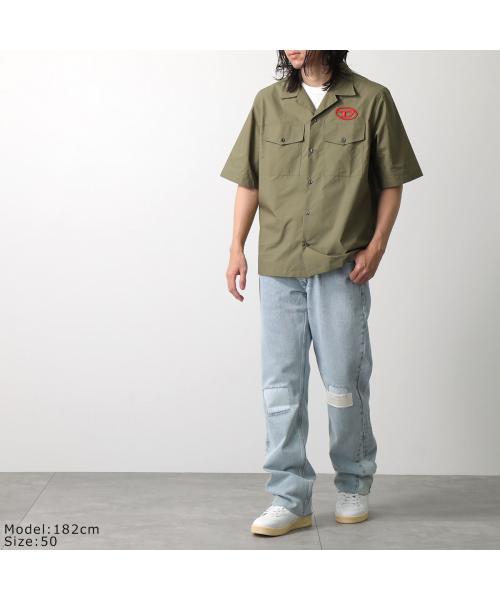 DIESEL 半袖シャツ s-mac-22-b-0pcal DIESEL ディーゼル 半袖シャツ S-MAC-22-B 半袖オープンカラー
