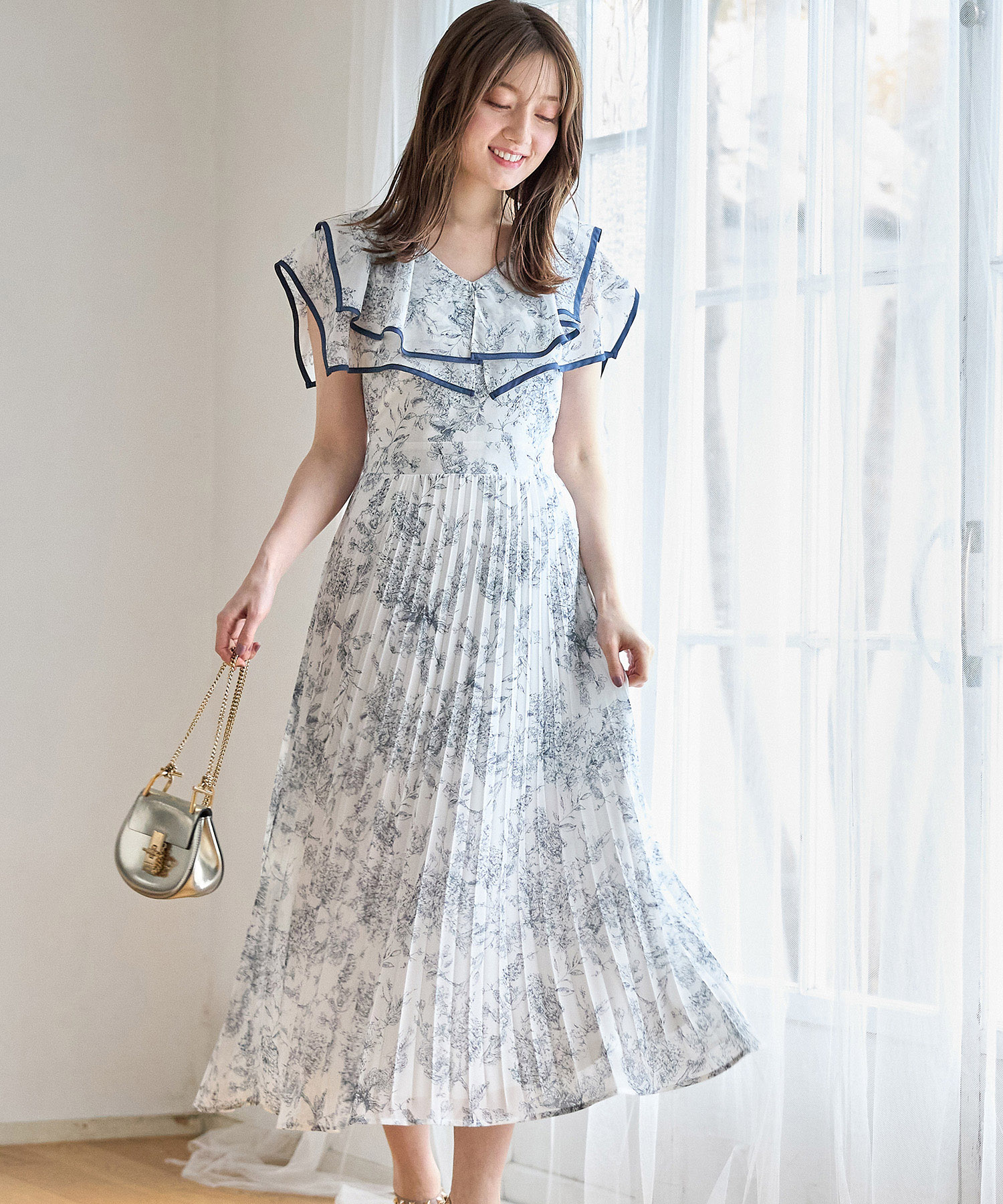 プリーツ★コットン混★ワンピース★ 3.1 PHILLIP LIM プリーツ☆コットン混☆ワンピース☆ 3.1 PHILLIP LIM