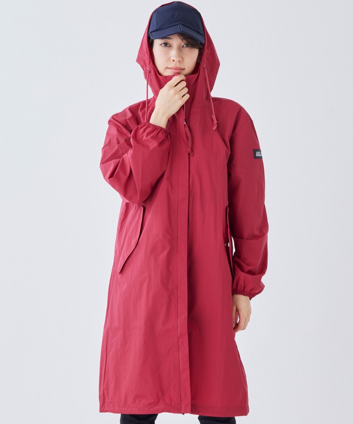 AIGLE フード付きモッズコート サイズ40 AIGLE フード付き ピンクモッズコート