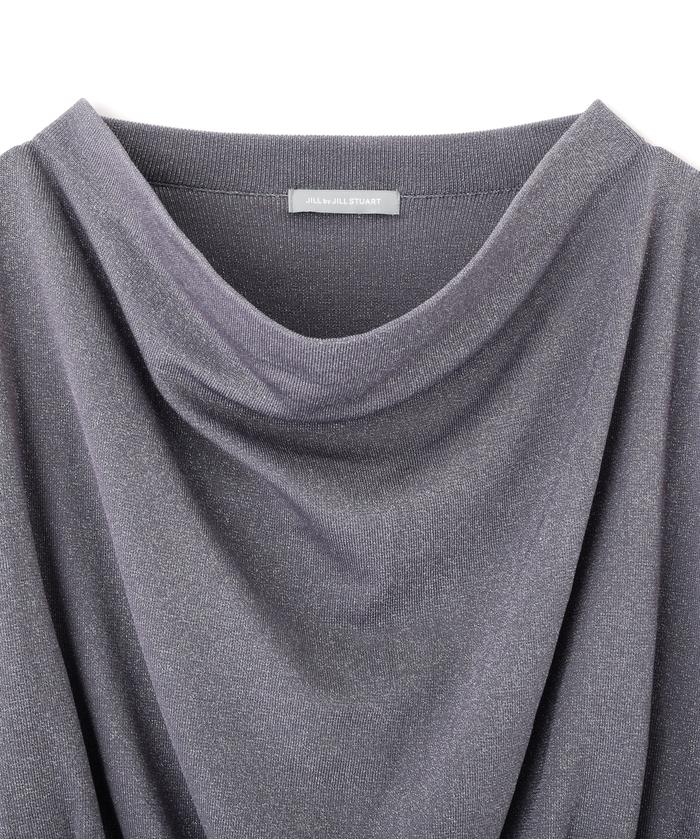 JILL by JILLSTUART ドレープネックラメニットトップス ドレープネックラメニットトップス(506052289) | ジル バイ ジル