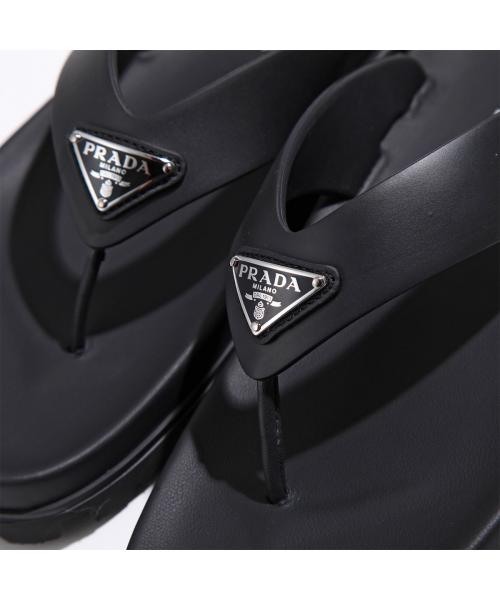 PRADA トングサンダル 1Y420N 3LKK トライアングルロゴ PRADA トングサンダル 1Y420N 3LKK トライアングルロゴ