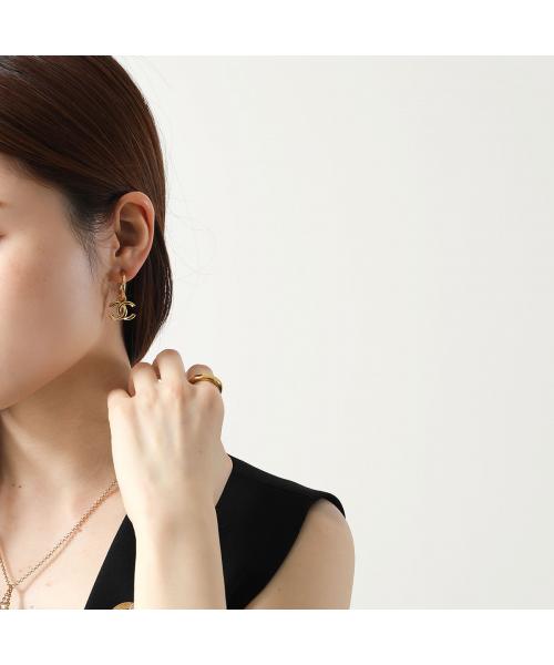 CHANEL フープピアス ABC696 B15371 メタル ココマーク CHANEL フープピアス ABC696 B15371 メタル ココマーク