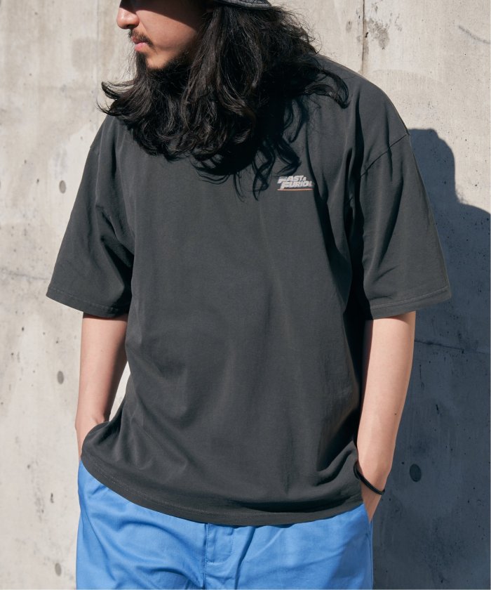 【売却済みです】ヴァンスエクスチェンジ　ブルー　TシャツL 売却済みです】ヴァンスエクスチェンジ ブルー TシャツL