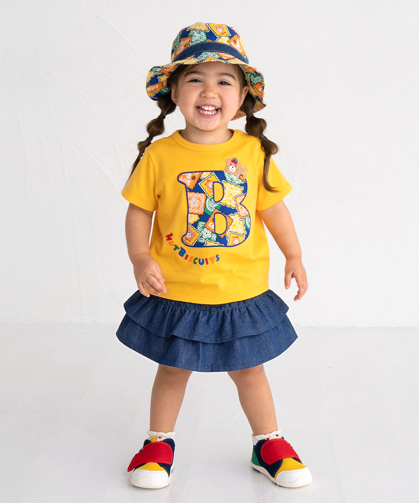 大幅値下げ⭐ミキハウス⭐NOT BISCUIT フルーツ柄⭐100cm⭐新品 HOT BISCUITS ミキハウス キャビットちゃん ちょうちょ柄甚平