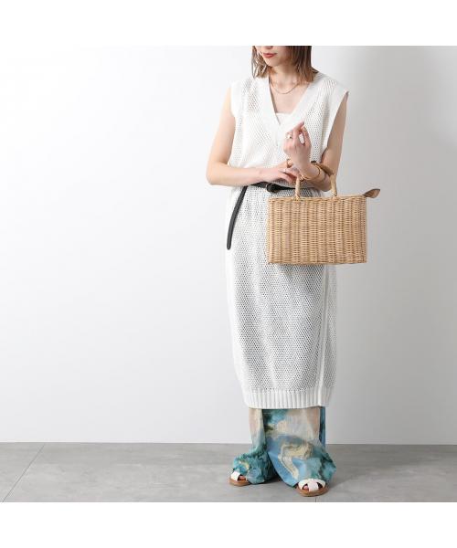 BAGMATI かごバッグ BBK17 04 ウィッカー×レザー ハンドバッグ BAGMATI かごバッグ BBK17 04 ウィッカー×レザー ハンドバッグ