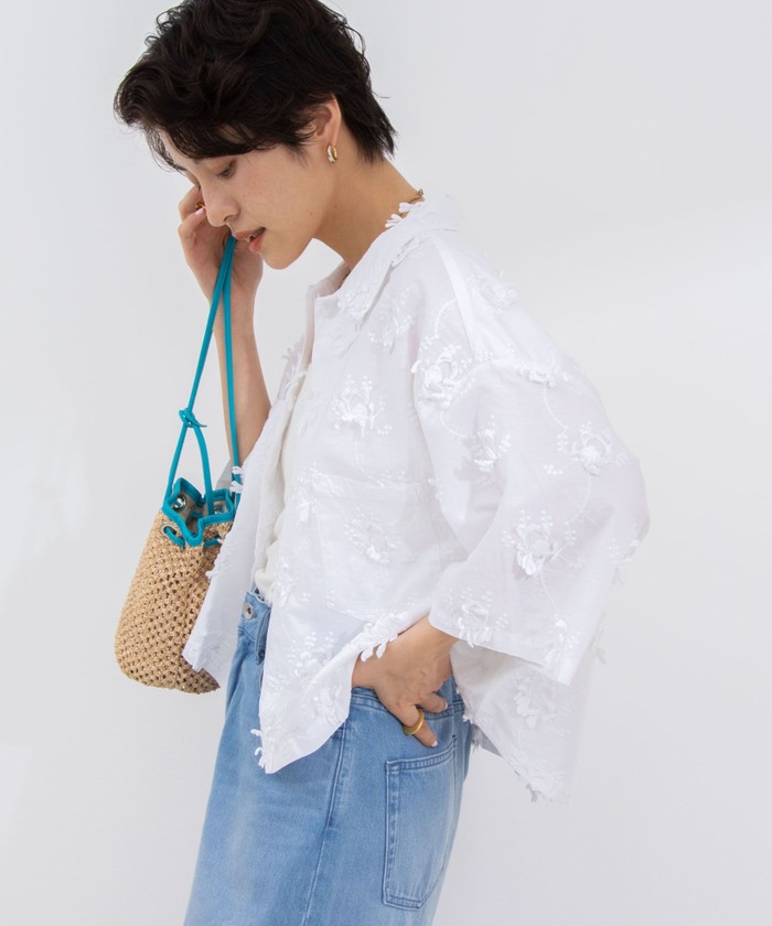 crinkle crinkle crinkle shirts 3D ブラック crinkle crinkle crinkle/クリンクル クリンクル クリンクル】3D