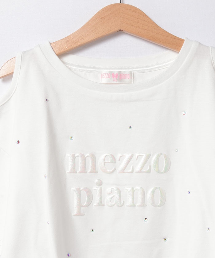 セール 30%OFF】メゾピアノ mezzo piano エンボス箔ロゴ ライン