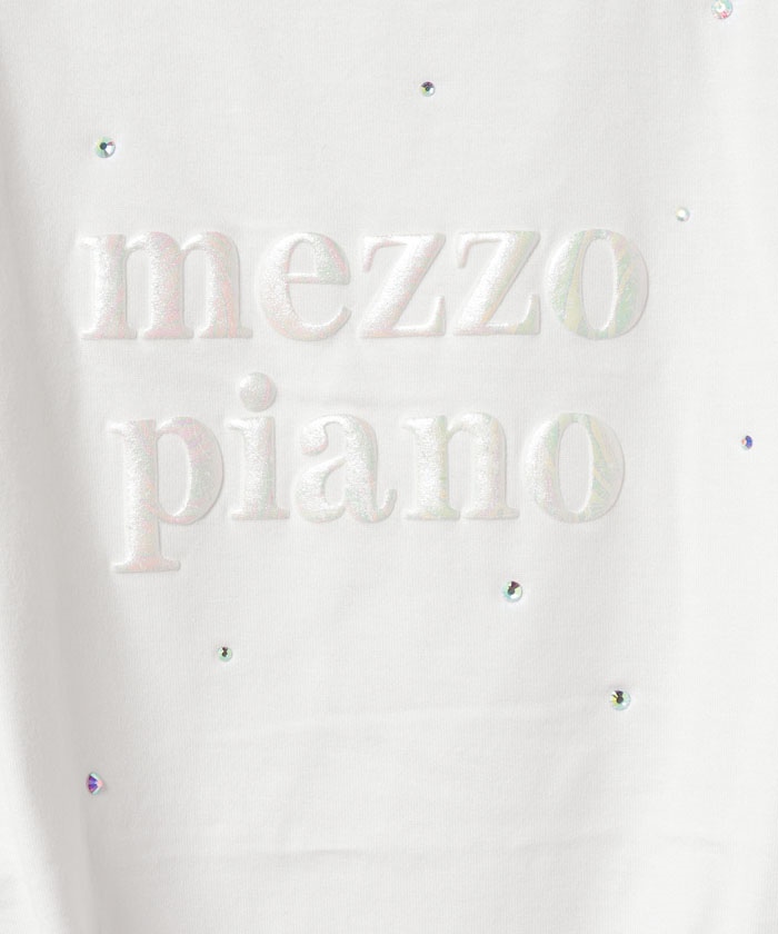セール 30%OFF】メゾピアノ mezzo piano エンボス箔ロゴ ライン