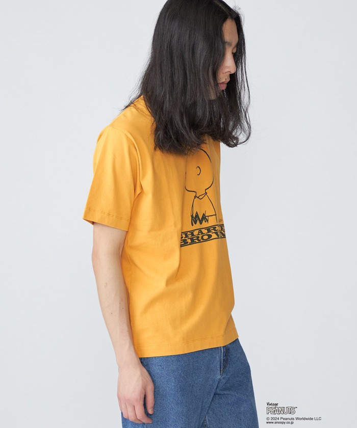 SHIPS: VINTAGE PEANUTS スヌーピー プリント Tシャツ 24SS PEANUTS tシャツ SHIPS: VINTAGE スヌーピー プリント Tシャツ