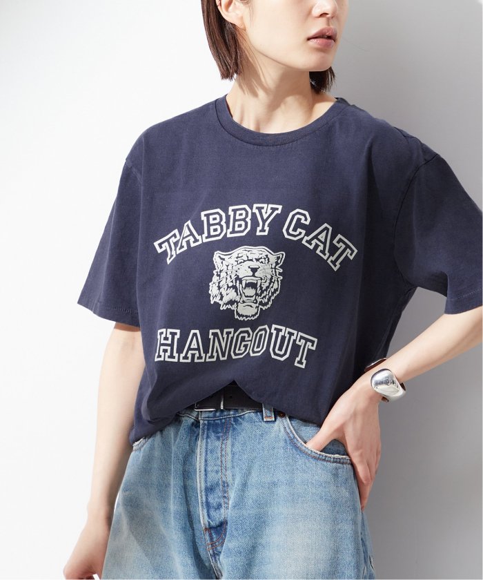 追加2》《別注》【MIXTA/ミクスタ】TABBY CAT HANGOUT CREW T