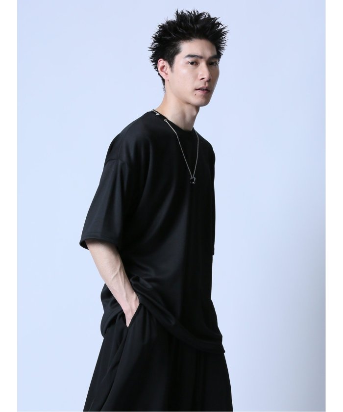 ネックレス付き クルーネック半袖Tシャツ(506079054