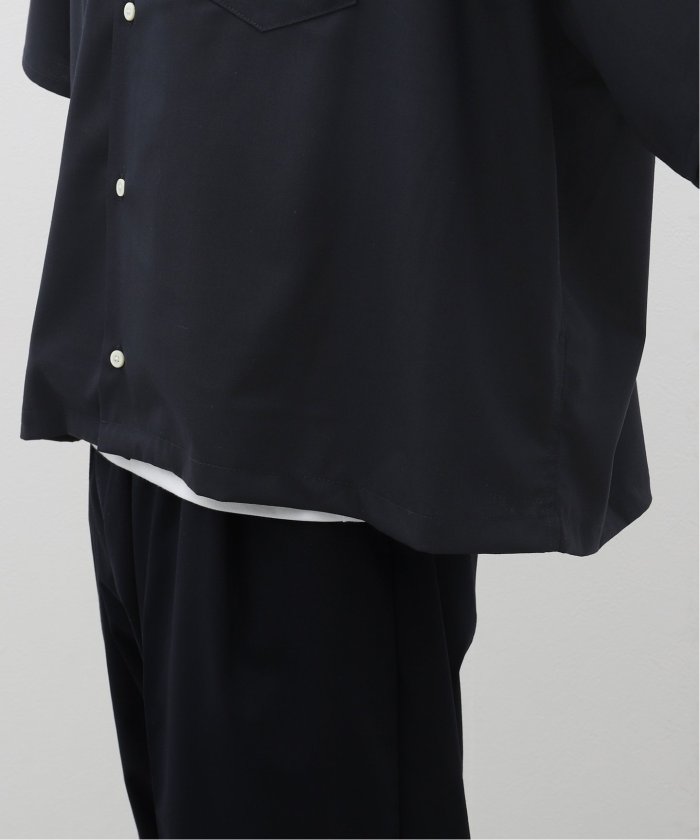 sillage リネンシャツ INDIVIDUALIZED SHIRT FOR SILLAGE “OXFORD WIDE SHIRT