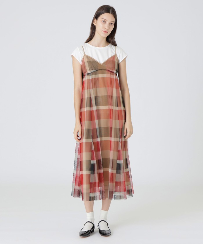 クレストブリッジチェックシャドージャガードのリボンベルト クレストブリッジチェックシャドージャガードのリボンベルト