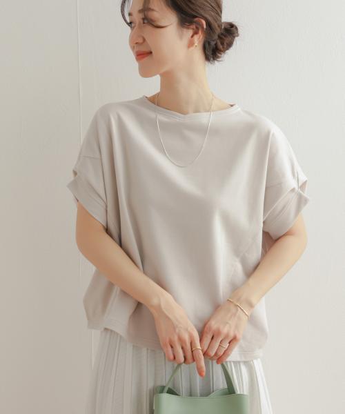 tシャツ 「UR GREEN」ミニ裏毛変形プルオーバー レディース セール 40%OFF】URGREENミニ裏毛変形プルオーバー(506063528