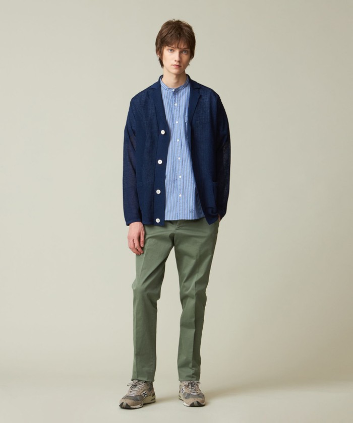 【2023SS】FRAMeWORK クロップドニットジャケット カーディガン RBC】【秋冬】ニットカーディガン/パープル/ZEGNA BARUFFA