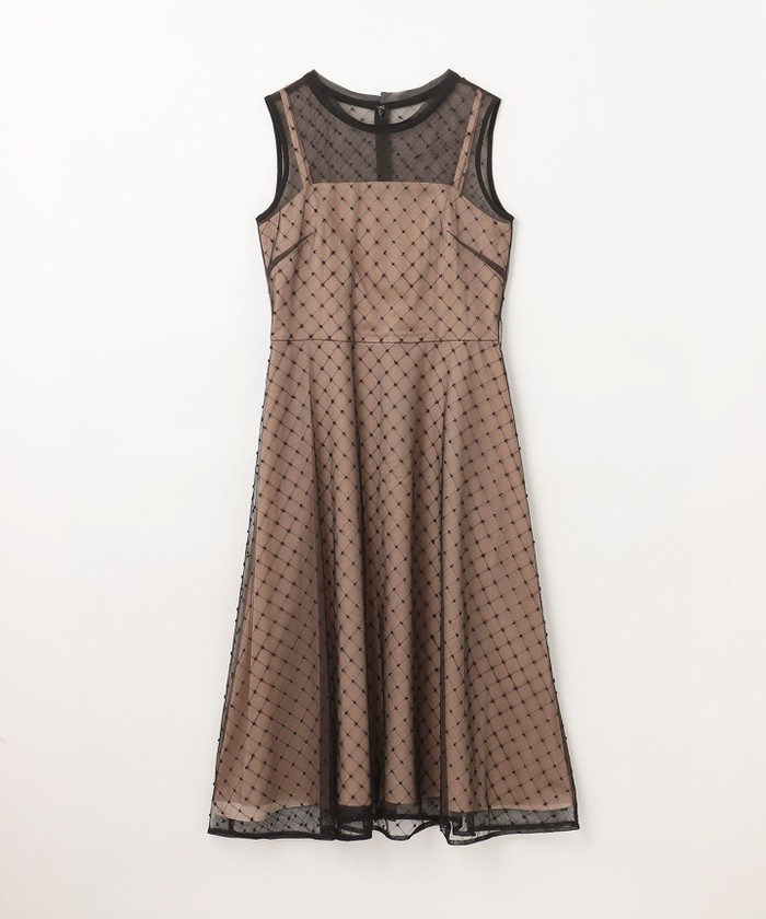 グレースコンチネンタル　ビーズembドレス　38 シャイニーリーフembドレス / GRACE CONTINENTAL | GRACE
